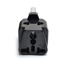 Load image into Gallery viewer, South Africa, Botswana Power Plug Adapter by OREI, 2 in 1 USA Grounded Connection - Universal Socket - Type M - 4 Pack - Perfect for Cell Phones, Laptops, Chargers &amp; More
