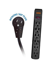 Load image into Gallery viewer, ACCL 25ft Surge Suppressor, 6 Outlet, Black Horizontal Outlets, 3pk
