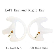 Load image into Gallery viewer, Replacement Earmold Earbud Left and Right Ear for 2 Way Radio Acoustic Coil Tube Earpiece - Lsgoodcare Open Ear Insert Earmould Ear Buds White Small Soft Silicone Material 10 Pairs
