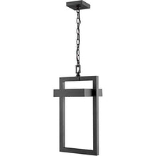Load image into Gallery viewer, Z-Lite 566CHB-BK-LED 1 Light Outdoor Chain Mount Ceiling Fixture, Black
