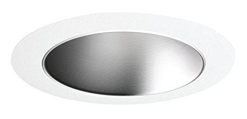 Juno Lighting 447HZ-WH 4-Inch Adjustable Cone Recessed Trim, Haze with White Trim