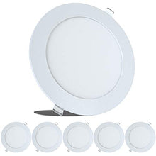 Load image into Gallery viewer, 5 Pack Leisure LED RV Boat Recessed Ceiling Light 720 Lumen Super Slim LED Panel Light DC 12V 5.75&quot; 9W Full Aluminum Downlights (Natural White)
