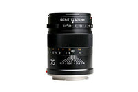 KIPON IBERIT 75mm F2.4 Full Frame Lenses for Sony E Mount Mirrorless Camera (Black)