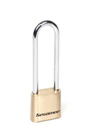 Sesamee K440 4 Dial Bottom Resettable Combination Brass Padlock with 4-Inch Hardened Steel Shackle and 10,000 Potential Combinations