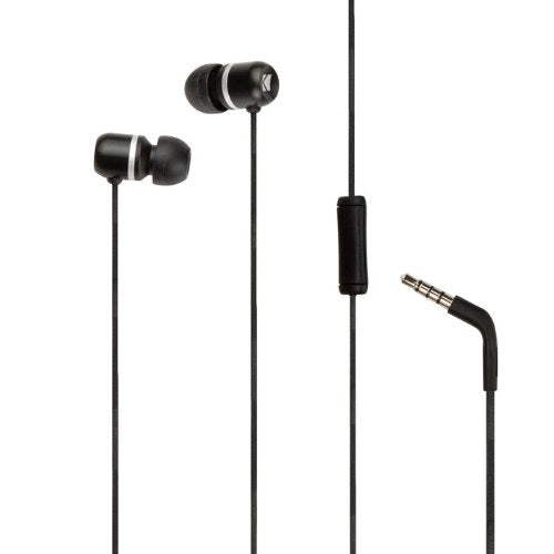 Kicker Valid Talk Premium In-Ear Headphones with In-Line Mic (Black)