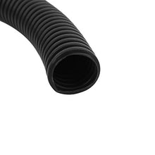 Load image into Gallery viewer, Aexit Black Plastic Cord Management 18mm x 15mm Flexible Corrugated Conduit Pipe Hose Tube Cable Sleeves 3.6M Long
