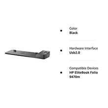 Load image into Gallery viewer, HP 2013 D9Y32AA UltraSlim Docking Station with 65W Adapter D9Y32AA#ABA (Renewed)
