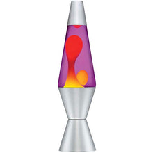 Load image into Gallery viewer, Lava Lamp Original Brand 20 oz - Yellow Wax with Purple Liquid
