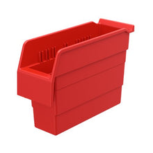 Load image into Gallery viewer, Akro-Mils 30840 ShelfMax 8 Plastic Nesting Shelf Bin Box, 12-Inch x 4-Inch x 8-Inch, Red, 16-Pack
