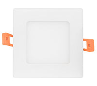 Westgate Lighting 9W 4 Inch Ultra Slim Square Shaped LED Retrofit Recessed Lighting Downlight - Dimmable LED Ceiling Light Fixture for Home Office - No Housing Required (1 Pack 3000K Warm White)