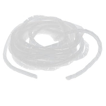 Load image into Gallery viewer, Aexit 14mm Dia Electrical equipment Flexible Spiral Tube Cable Wrap Computer Manage Cord White 10M Long
