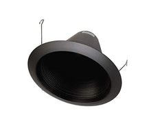 Load image into Gallery viewer, NICOR Lighting 6 inch Black Wet Location Rated Cone Baffle Trim, Fits 6 inch Housings (17550ABKWL)
