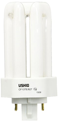 Ushio BC8870 3000207 - CF13TE/827 - 13W - 4 Pin GX24q-1 Base - 2700K - CFL Bulb