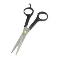 uxcell Stainless Steel Household Barber Salon Hair Scissors 5 Inch Long Silver Tone