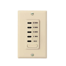 Load image into Gallery viewer, Intermatic Ei200 5/10/15/30 Minute Electronic In Wall Countdown Auto Off Timer, Ivory
