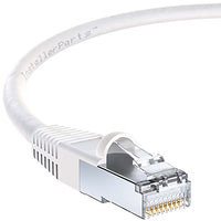 InstallerParts Ethernet Cable CAT6 Cable Shielded (SSTP/SFTP) Booted 3 FT - White - Professional Series - 10Gigabit/Sec Network/High Speed Internet Cable, 550MHZ