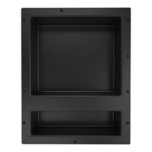 Load image into Gallery viewer, Redi Niche Double Recessed Shower Shelf â?? Black, Two Inner Shelves With Divider, 16 Inch Width X 2

