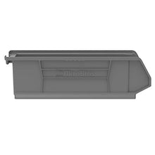 Load image into Gallery viewer, Akro-Mils 30284 Super-Size AkroBin Heavy Duty Stackable Storage Bin Plastic Container, (24-Inch L x 8-Inch W x 7-Inch H), Gray, (4-Pack)
