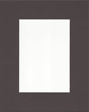 Load image into Gallery viewer, Pack of 10 12x16 Chocolate Brown Picture Mats with White Core, for 8x12 Pictures
