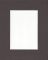 Pack of 10 12x16 Chocolate Brown Picture Mats with White Core, for 8x12 Pictures