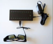 Load image into Gallery viewer, Multiport USB HUB Recharges/Powers 40 3D Glasses or Devices
