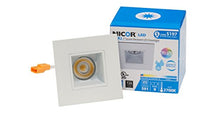 Load image into Gallery viewer, NICOR Lighting 2 inch Square LED Downlight in White, 4000K (DQR2-10-120-4K-WH)
