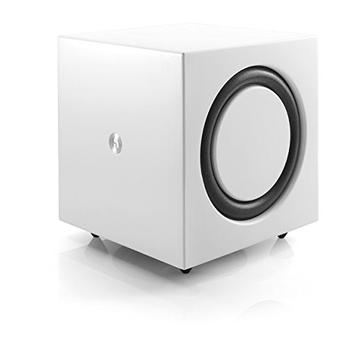 Audio Pro Addon C-SUB 6.5 inch WiFi Powered Wireless Multi-Room Powerful Bass Subwoofer Compatible with Alexa for Studio and Home Theater - White