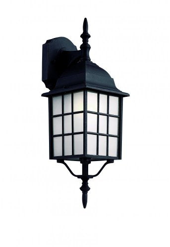 Bel Air Lighting Trans Globe Imports 4420-1 BK Craftsman/Mission One Light Wall Lantern from San Gabriel Collection in Black Finish,
