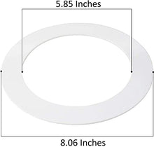 Load image into Gallery viewer, 25 Pack Gloss White Goof Trim Ring for 6&quot; Inch Recessed Can Lighting Down Light, Outer Diameter 8 Inches, Inner Diameter 5.8 Inches
