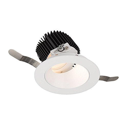 WAC Lighting R3ARAT-F930-WT Aether Round Adjustable Trim with 90 CRI LED Light Engine Flood 50 Beam 3000K Soft White