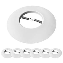 Load image into Gallery viewer, [6-Pack] PROCURU 6&quot; Open Metal Ring Trim for Recessed Can Lights - for BR30, PAR30, LED, Incandescent, CFL, Halogen (White (6-Pack))
