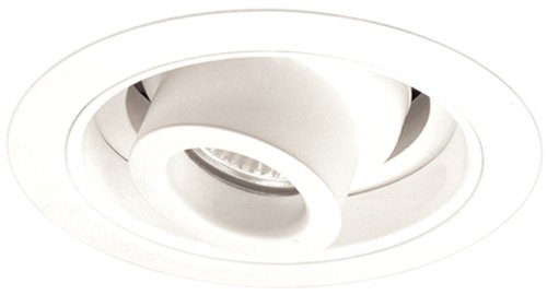 Elco Lighting EL5110W 5 Low Voltage Retrofit Trim - Adjustable Spot with Baffle