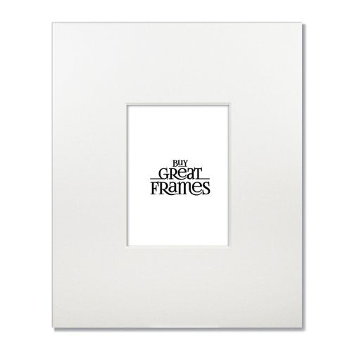 Set of 2 - 16x20 White 8-ply Wedding Mats for 8x10 photos