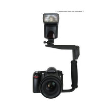 Load image into Gallery viewer, Hila Olympus Evolt E-420 Flash Bracket (PivPo Pivoting Positioning) 180 Degrees (Olympus Shoe)
