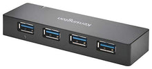 Load image into Gallery viewer, Kensington USB 3.0 4-Port Hub, Transfer speeds up to 5Gbps - 3amps for Fast Charge Smartphones &amp; Tablets, Plug and Play Installation, HP, Dell, Windows, MacBook Compatible
