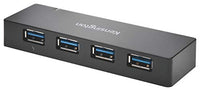 Kensington USB 3.0 4-Port Hub, Transfer speeds up to 5Gbps - 3amps for Fast Charge Smartphones & Tablets, Plug and Play Installation, HP, Dell, Windows, MacBook Compatible