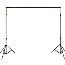 Load image into Gallery viewer, ePhoto 3200 Watt 4 Softbox Photo Video Studio Portrait Lighting with CHROMAKEY Green Black White Screen Background Support Stand Set H9004S469BWG
