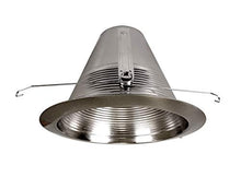 Load image into Gallery viewer, Nicor Lighting 6 Inch Nickel Airtight Cone Baffle Trim, Fits 6 Inch Housings (17550 Ank)
