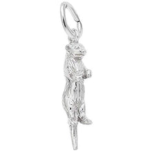 Load image into Gallery viewer, Rembrandt Charms Sea Otter Charm, Sterling Silver
