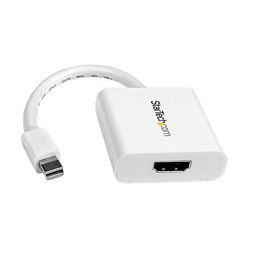 StarTech.com Mini DisplayPort to HDMI Video Adapter Converter 1920x1200 - White Mini DP to HDMI Adapter M/F  (MDP2HDW)