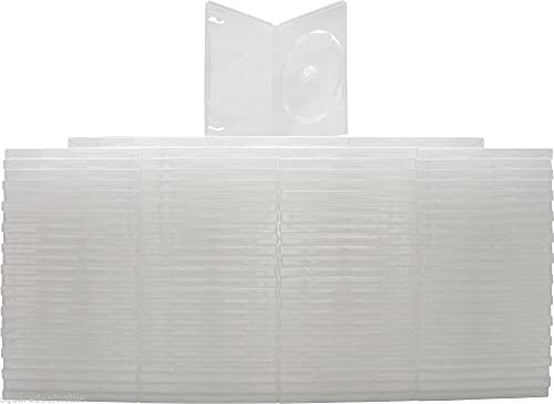 100 x Empty Standard Clear Replacement Boxes / Cases for Single DVD Movies #DVBR14CL