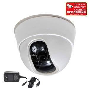 Video Secu Home Dome Surveillance Security Camera 600 Tv Lines Built In 1/3