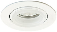 Elco Lighting E300 Mini MR16 Downlight with Diecast Gimbal Ring and Glass Ring