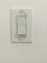 Load image into Gallery viewer, Clear Rocker Switch Plate Cover Guard 4 Pack - Keeps Light Switch ON or Off Protects Your Lights or Circuits from Accidentally Being Turned on or Off.
