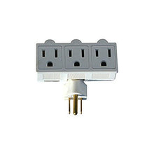 Load image into Gallery viewer, Prime Wire White 3 Outlet Swivel Power Tap
