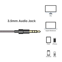 Load image into Gallery viewer, Earphones Bass in-Ear Earbuds Headphones with Microphone and Volume Control 3.9 Ft Black
