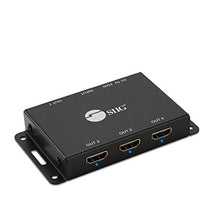 Load image into Gallery viewer, SIIG 1x4 Port HDMI 2.0 Splitter 4K 60Hz HDR Compact USB Powered Auto Scaling HDMI Splitter - HDMI 2.0a HDCP 2.2 Bypass, 18Gbps, YUV 4:4:4, 3D, EDID - 1 in 4 Out (CE-H23L11-S1)
