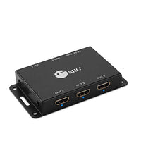 SIIG 1x4 Port HDMI 2.0 Splitter 4K 60Hz HDR Compact USB Powered Auto Scaling HDMI Splitter - HDMI 2.0a HDCP 2.2 Bypass, 18Gbps, YUV 4:4:4, 3D, EDID - 1 in 4 Out (CE-H23L11-S1)