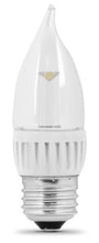 Load image into Gallery viewer, Feit BPEFC/DM/160/LED/2 LED Dimmable Clear Chandelier Flame Tip

