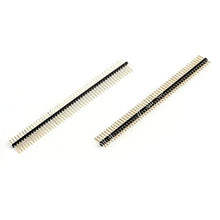 Load image into Gallery viewer, Davitu Male Single Row Needle Pin Header Connector Strip 10/100Pcs Copper 1x50Pin 1.27mm Pitch - (Color: 100Pcs)
